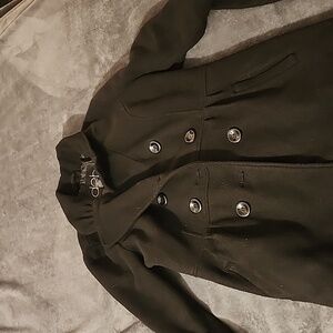 DEB Black women's coat. Size Medium. Very flattering and stylish
